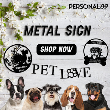 metal sign pet lovers