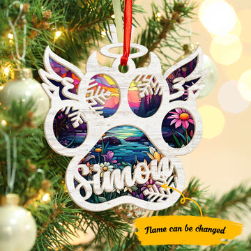 Gift For Cat Lovers - Personalized Suncatcher Ornament, Christmas Suncatcher Ornament