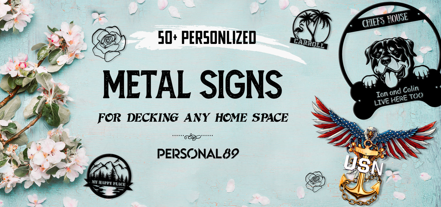 metal sign personlized
