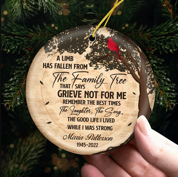 Family Remember The Best Times - Personalized Ceramic Ornament