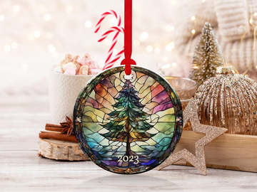Christmas 2023 Xmas Tree Christmas Decoration - Personalized Ceramic Ornament, Christmas Ornament