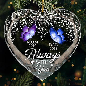 A Special Place In My Heart Memorial Family Members - Shaped two sides ornament