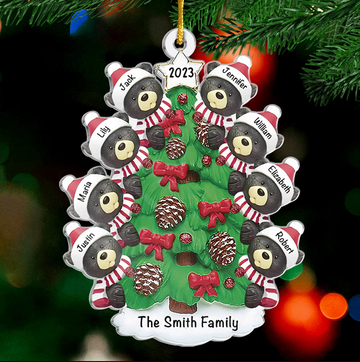 Have A Wonderful Christmas - Family Personalized Custom Ornament - Personalized Shaped two sides ornament