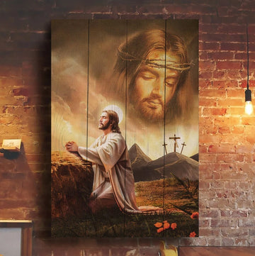 Jesus, Amazing scene, Pray for healing - Matte Canvas