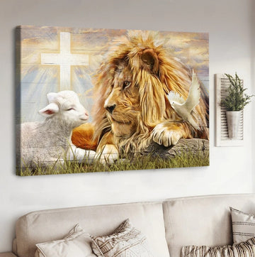 Jesus, Lion of Judah, Lamb of God, The amazing encounter - Matte Canvas