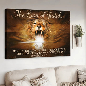 Jesus Behold the Lion of the tribe of Judah - Matte Canvas