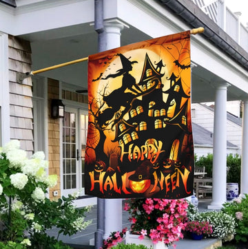 Halloween Witch Flags Happy Halloween - House Flag