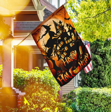 Halloween Witch Flags Happy Halloween - House Flag