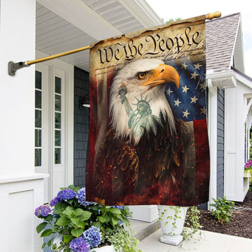 We The People Eagle American Patriot Flag - House Flag