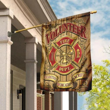 Firefighter – Tradition Dedication Sacrifice - House Flag