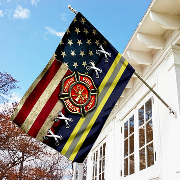 Firefighter American - House Flag