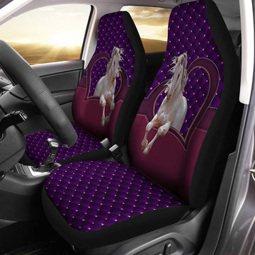 Horse Purple Heart Car seat covers