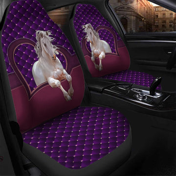 Horse Purple Heart Car seat covers