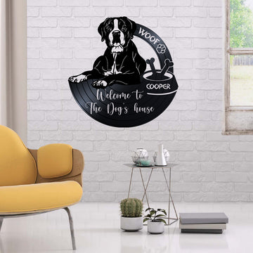 Dog Lovers Welcome To The Boxer's House Personalized Acrylic Sign