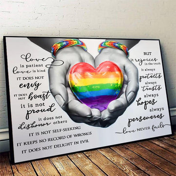 LGBT Love Is Patient - Matte Canvas