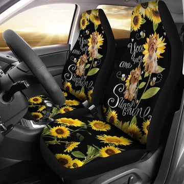 YORKSHIRE TERRIER SUNFLOWER CAR SEAT COVER
