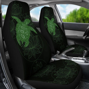 TURTLE GREEN PATTERN SEAT COVER