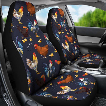 CHICKENS BLACK SEAT COVER