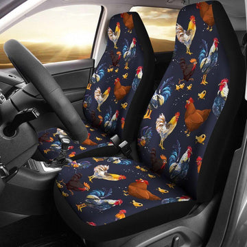 CHICKENS BLACK SEAT COVER