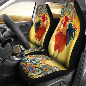 CHICKEN YELLOW PATTERNS SEAT COVER