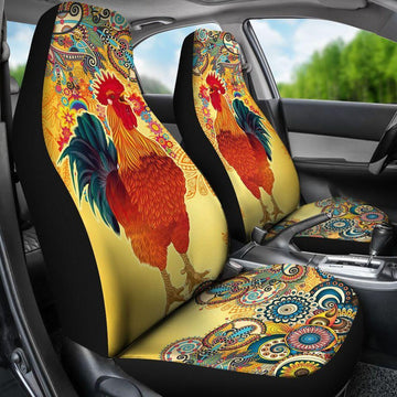 CHICKEN YELLOW PATTERNS SEAT COVER