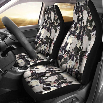 BORDER COLLIE CUTE FACE SEAT COVERS