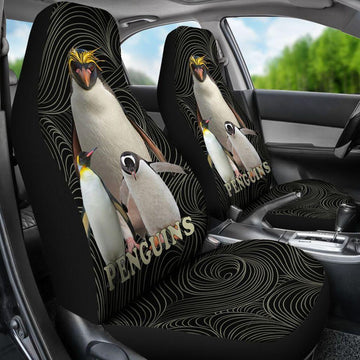 Penguins Mom and babies - Car seat covers