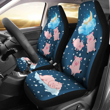 PIG MOON STAR NIGHT SKY - CAR SEAT COVERS
