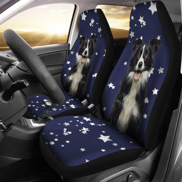 BORDER COLLIE STARS SEAT COVERS