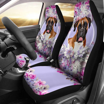 BOXER PURPLE FLOWER SEAT COVERS