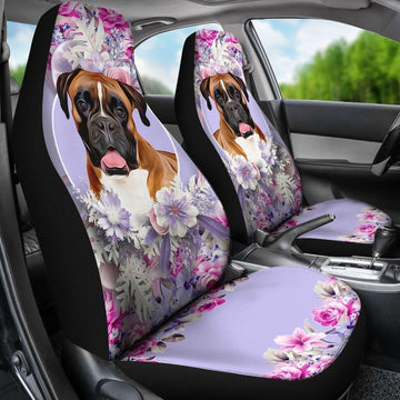 BOXER PURPLE FLOWER SEAT COVERS