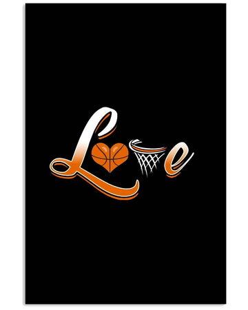 Basketball love art poster