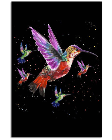 Hummingbird blink blink art poster