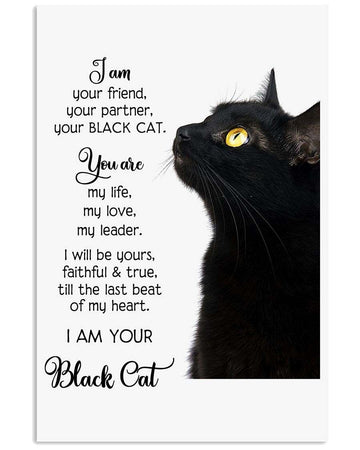 Im Your Friend Your Partner Your Black Cat poster