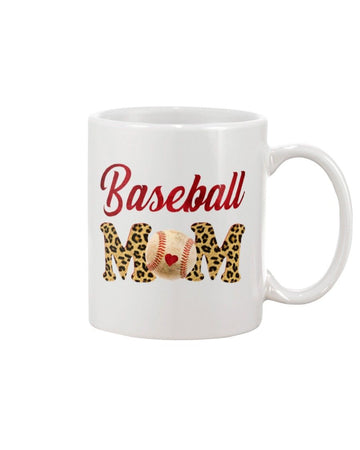 Baseball Mom Mug White 11Oz
