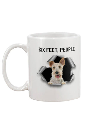 Fox Terrier Six Feet People Mug White 11Oz