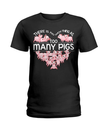 Pig no such thing Black T-Shirt