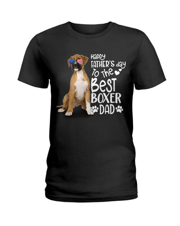 boxer to the best dad Black T-Shirt