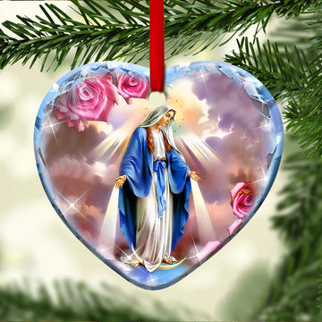 Mother Mary Faith  Ceramic Ornament