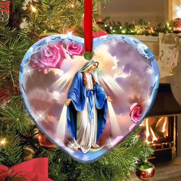 Mother Mary Faith  Ceramic Ornament
