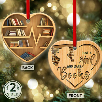 Book lover just a girl who loves books  Ceramic Ornament