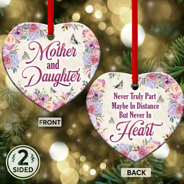 Mom Gift Mother And Daughter Ceramic Ornament