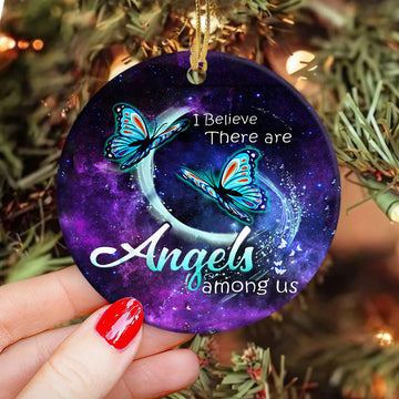 Butterfly Memorial Angels Among Us Ceramic Ornament