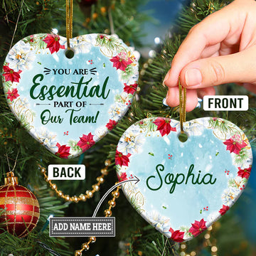 You Are An Essential Part Of Our Team Personalized Ceramic Ornament
