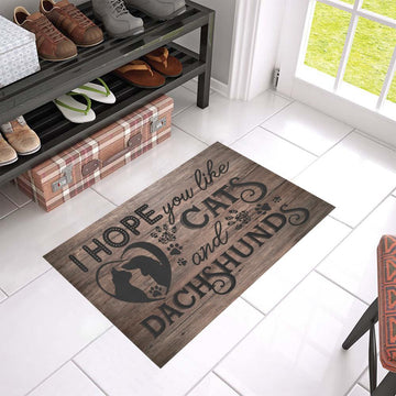 Dachshunds and Cats doormat
