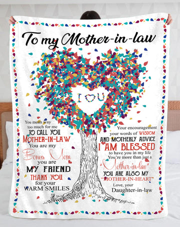 To My Mother-In-Law I Love You From Daughter-In-Law - Blanket 30x40 50x60 60x80