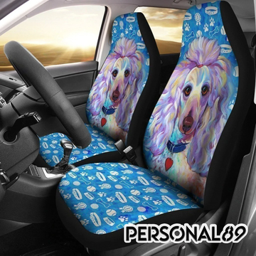 Poodle Dog Cute Car Seat Covers
