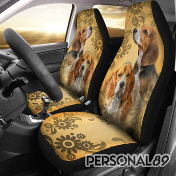 Beagle Vintage Car Seat Covers