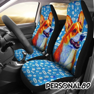 Corgi Dog Welsh Cute Car Seat Covers