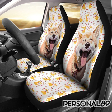 Shiba Inu Happy Car Seat Covers